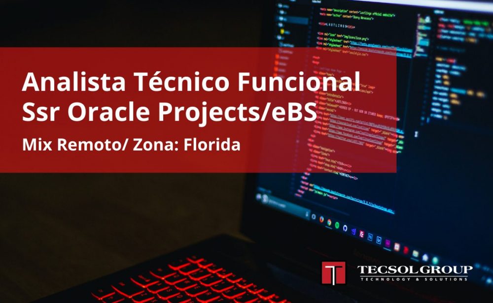 Analista Técnico Funcional Ssr Oracle Projects/eBS