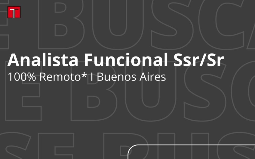 Analista Funcional Ssr/Sr
