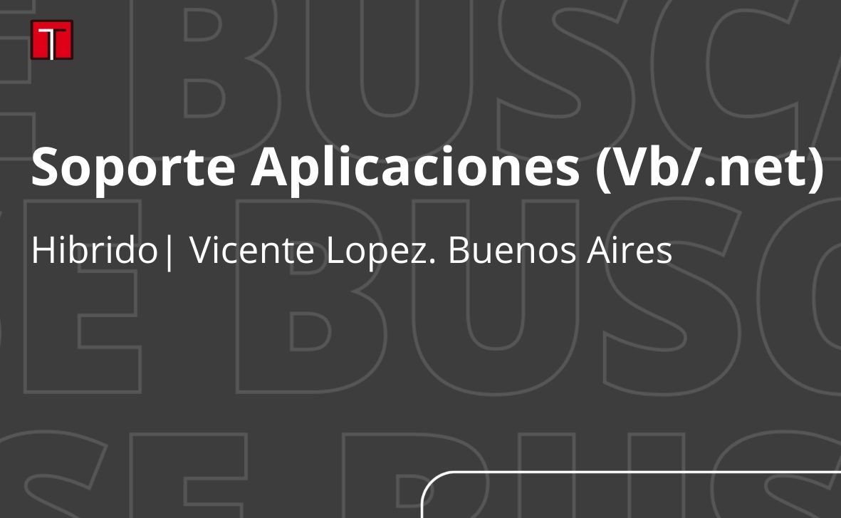 Soporte de Aplicaciones Visual Basic .Net