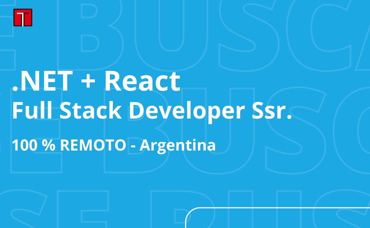 .NET + REACT Fullstack Developer Ssr