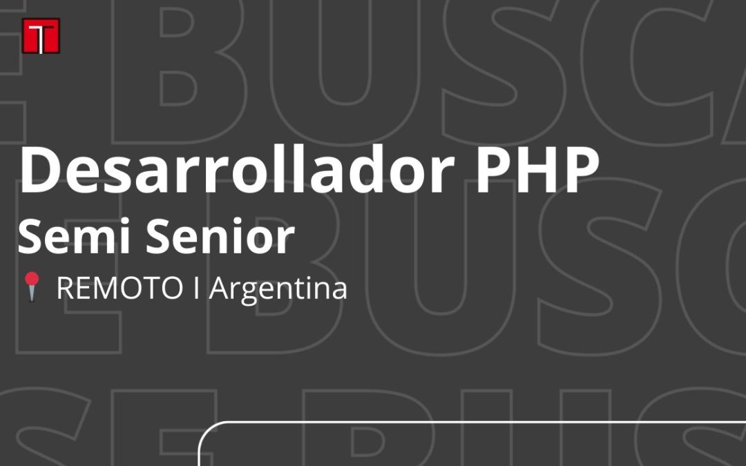 Desarrollador PHP Ssr (REMOTO)